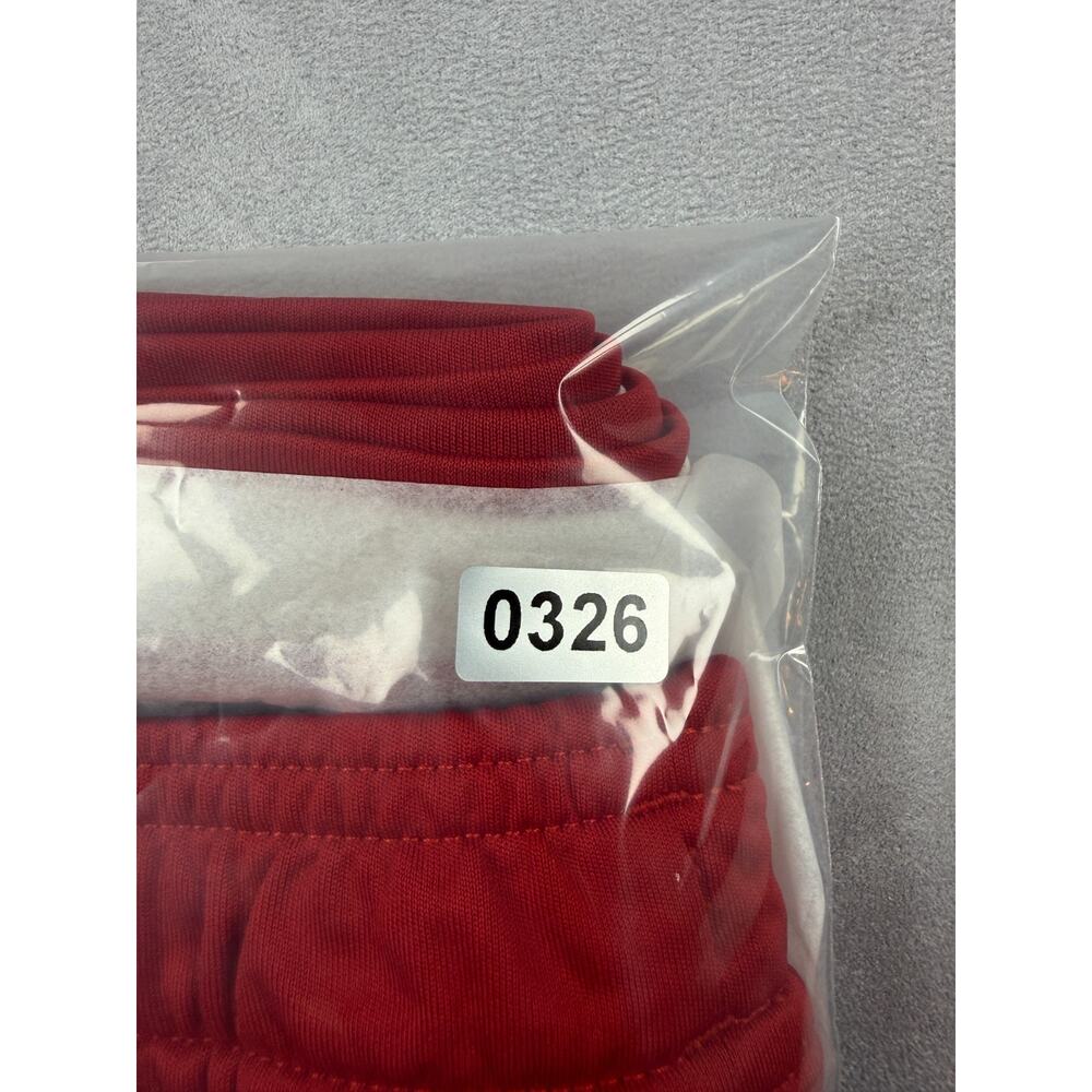 Adidas Embroidered Climalite Men's Shorts L Red 3-Stripe Athletic Gym 7” Inseam - Picture 11 of 11